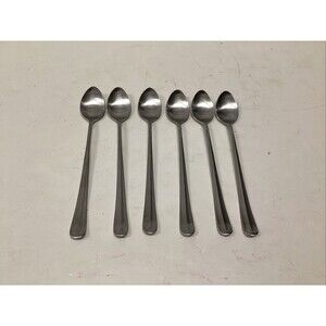supreme cutlery stainless japan long spoon 7-3/4” set of 6